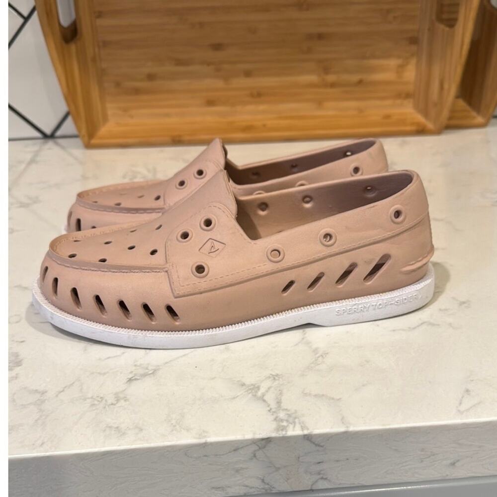 Sperry Authentic Original Float Blush boat shoe size 7 beach coastal summer